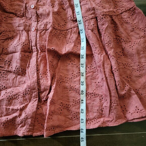 Marine Layer Willow Eyelet Embroidered Midi Dress Womens XS Prairie Cottagecore - Picture 4 of 5